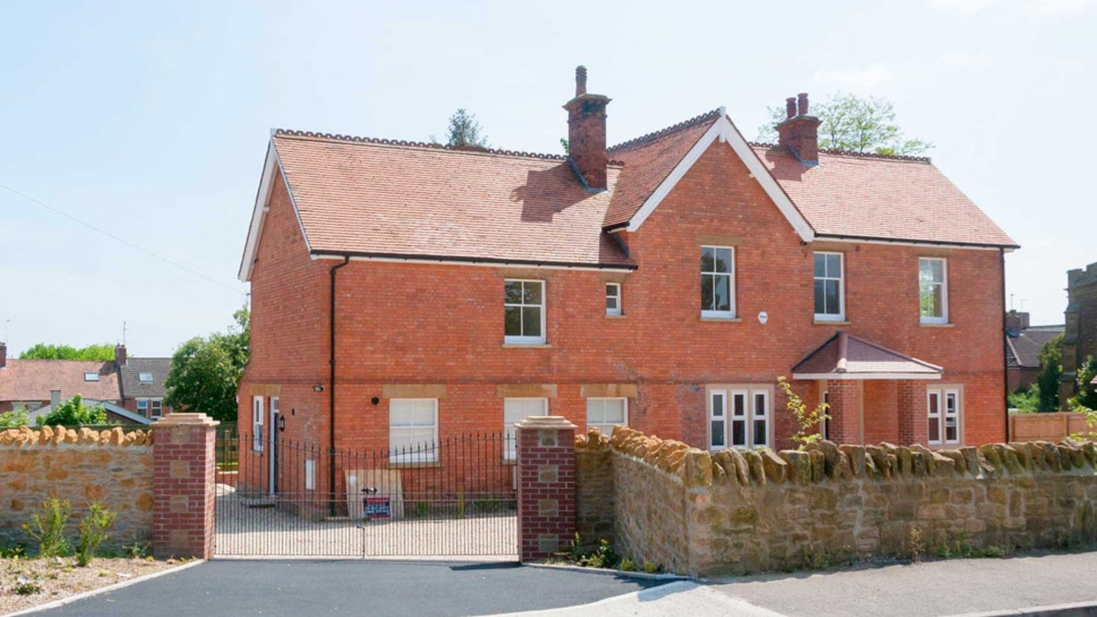 Property Conversion, Harrogate Substantial period brick property with restored frontage and boundary walls